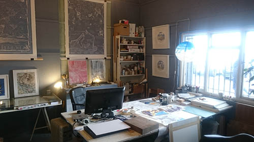 interior view of west pier art studio 2